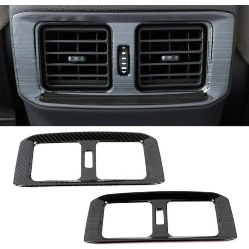 For Toyota Rav 4 Rav4 5 Gen 2019-2021 Center Console Armrest Box AC Outlet Vent Flame Trim Stainless Steel Accessories