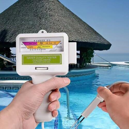 Portable Measure Water Quality PH CL2 Chlorine Tester Level Meter PH Tester for Swimming Pool Spa Aquarium