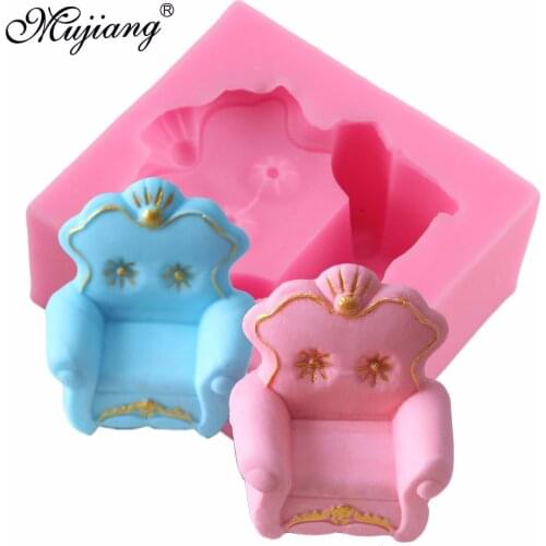 DIY Sofa Chair Silicone Mold Cake Decorating Molds Fondant Cake Mould Chocolate Candy Gumpaste Mould Kitchen Baking Moulds
