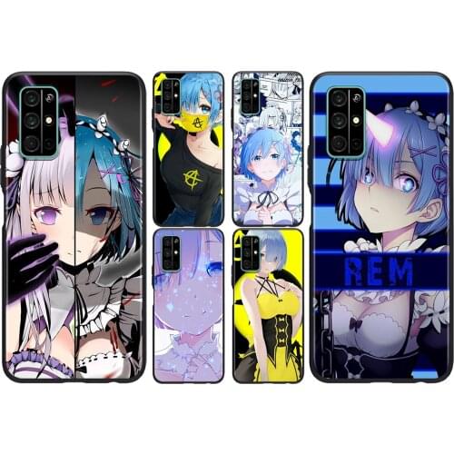 Silicone Soft Cover Anime cute REM For Honor V30 View 20 V20 30i 30S 30 20S 20E 20i 20 Lite Pro Plus Phone Case