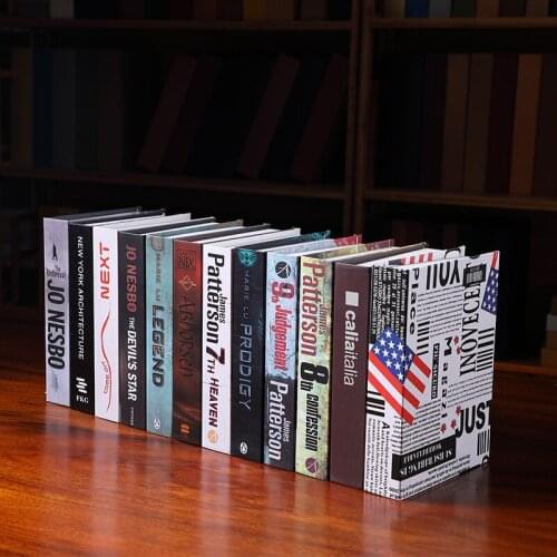 Modern Simulation Fashion Book Home Decor Club Hotel Model Room Study Soft Fake Book Decoration For Living Room home decor