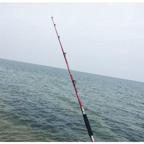 Light and strong ocean boat fishing rod for catch big ferocious fish in the river or ocean without Reel