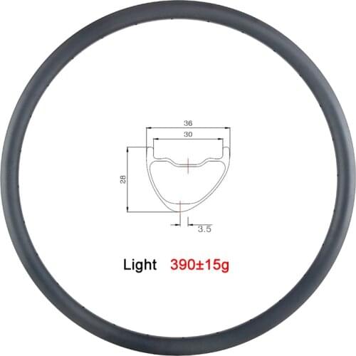 LIENGU light 390g 29er MTB XC AM tubeless clincher 36mm x 28mm asymmetric carbon rim all mountain bicycle 29 wheel T700 T800