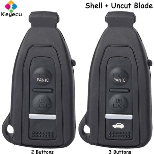 KEYECU Replacement Smart Prox Remote Car Key Shell Case Cover With 2 / 3 Buttons - FOB for Lexus LS430 2002 2003 2004 2005 2006