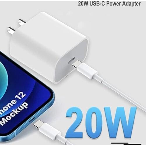20W PD Fast Type C Charger 20W Type C PD Fast Charging For iPhone 12 Max Pro 11 XS X 8 Plus For iPad Air 4 iPad 2021 Mini Pro