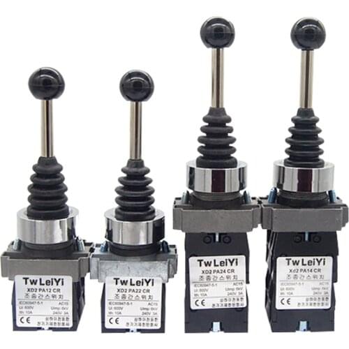 1Pc XD2PA12CR 22CR 14CR 24CR 2NO 2NC Wobble Stick Joystick Switch 2/4Positions