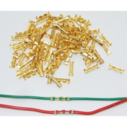 100pcs Docking connector line pressing button quick connect terminal wiring 2.5 to 4 square