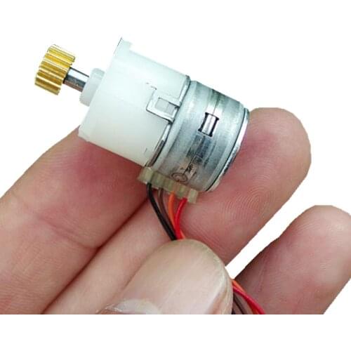 15mm Micro DC 2 Phase 4 Wire Precision Stepper Motor Mini Planetary Geared Motor with 15 teeth shaft Gear Box 1:50