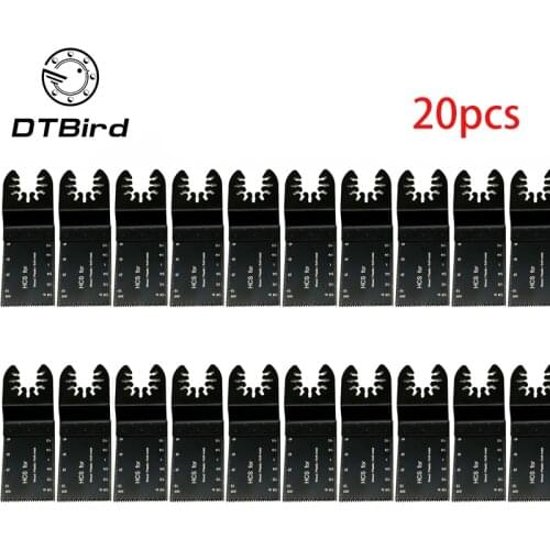 20pcs Multi-Function Bi-metal Precision Saw Blades Oscillating Multitool Saw Blade for Renovator Power Cutting Multimaster Tools