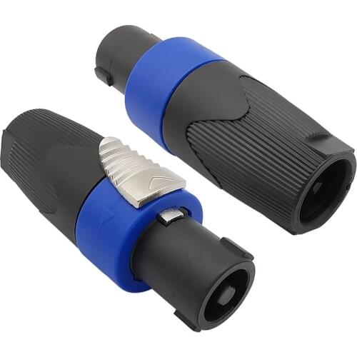 Twist Lock Cable 4 Pole Speaker Plug Connector for NEUTRIK Type NL4FC Speakon 4 Pole Plug Male Audio Speaker Connectors