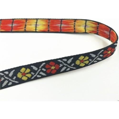 5Yards 11mm 3/8" Notebook Labels Woven Jacquard Ribbon Gift Packaging Hat Curtain Accessory DIY Craft Bowknot Decorations