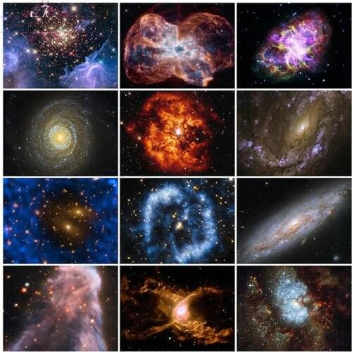 5D DIY Abstract Full Diamond Painting Galaxy Nebula Universe Diamond Embroidery Space Landscape Living Room Decor Handmade Mural