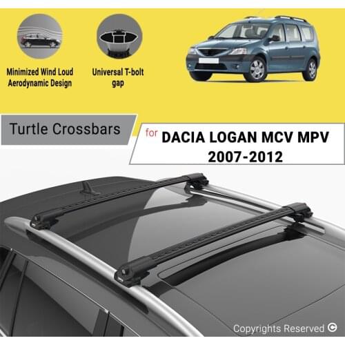 BARS FOR DACIA LOGAN MCV 2007-2012 ALUMINUM ALLOY SIDEBARS CAR ROOF RACK LUGGAGE CARRIER CROSSBAR
