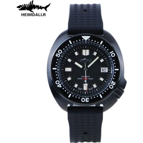 HEIMDALLR NH35 Automatic Watch Men Sapphire Crystal 200M Diver Watch Automatic 316L Steel Dive Watch Mechanical Dive Watch