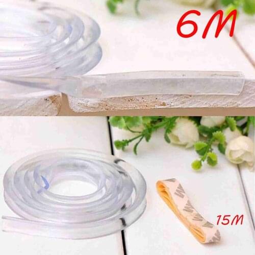 Baby Safety Table Desk Edge Transparent Edge Corner Protection Strip Baby Collision Proof Edge Guards Soft Softener Bump