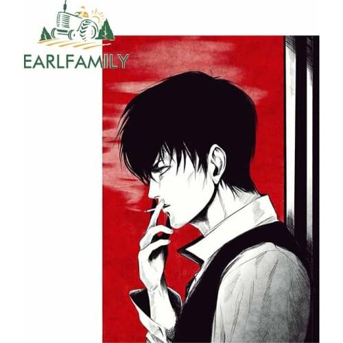 EARLFAMILY 13cm x 9.3cm For GINTAMA Cartoon Car Stickers Waterproof Decal Car Door Protector Interesting Graphics Decoration