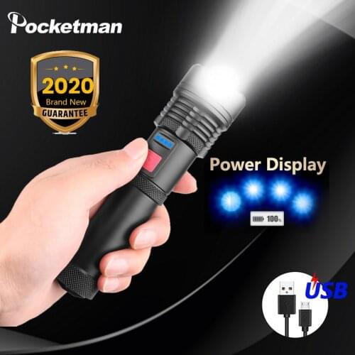 5800lumens flashlight xhp50.2 most powerful LED flashlight With 18650 rechargeable usb zoomable torch xhp50 lantern hunting lamp