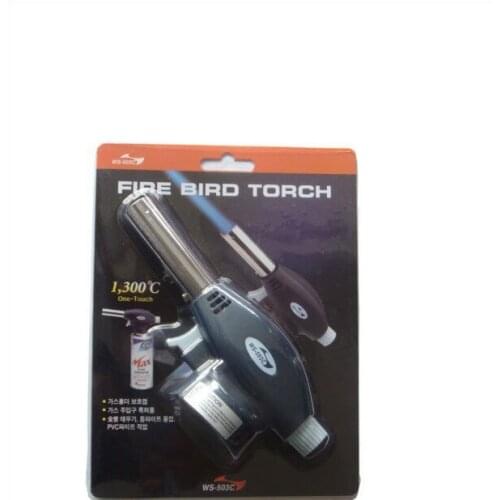 150pcs/lot Gas Torch Flamethrower Butane Burner Auto Ignition Camping Welding BBQ Outdoor