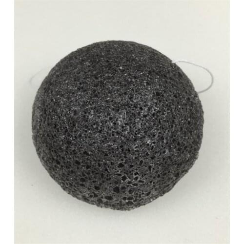 50pcs/set Natural Konjac Cosmetic Puff Bamboo Charcoal Cleanser Sponge Facial Cleaning Tool Smooth Beauty Essential Konnyaku