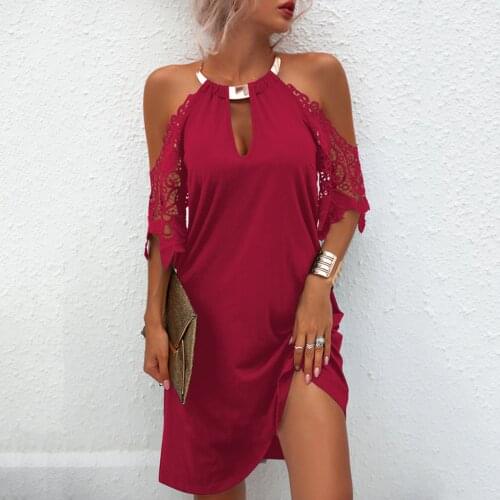 Metal Halter Dress For Women Summer Sexy Lace Sleeve Strapless Dress Sleeveless Sundress Bohemian Beach Dresses Robe Femme