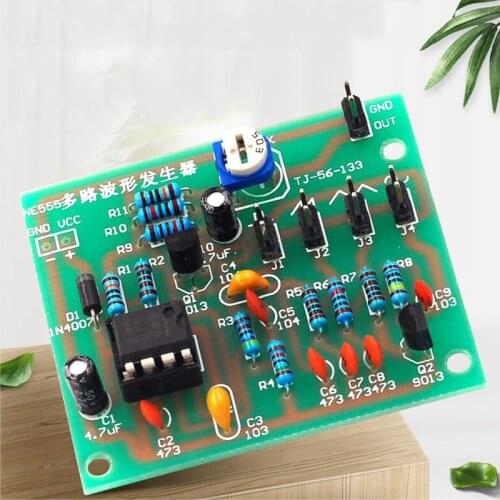 Multi-Channel Waveform Signal Generator Module Sinusoidal Triangle Square Wave Multi-Channel Waveform Generator Module DIY Kit