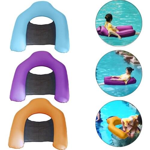 Inflatable Swimming Water Hammock Pool Floating Lounge Saddle Air Bed Sofa Pool Party Water Sport Toy Relaxing Chair Mat