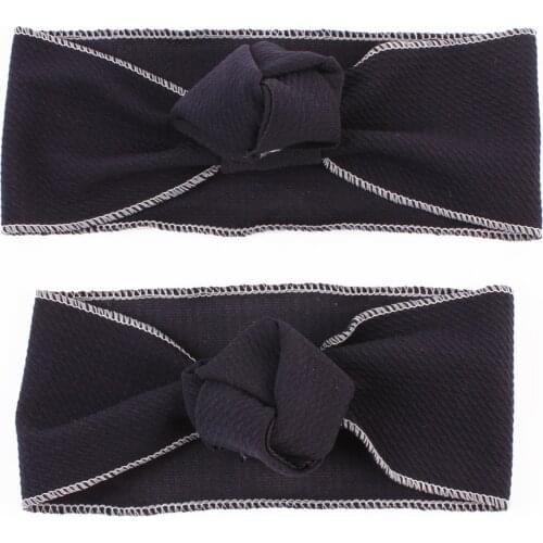 2020 New 2pcs Mom Mother & Baby Headbands Kids Girls Boys Bow Hairband Knotted Elastic Hair Bands Parent-Child Hair Accessories