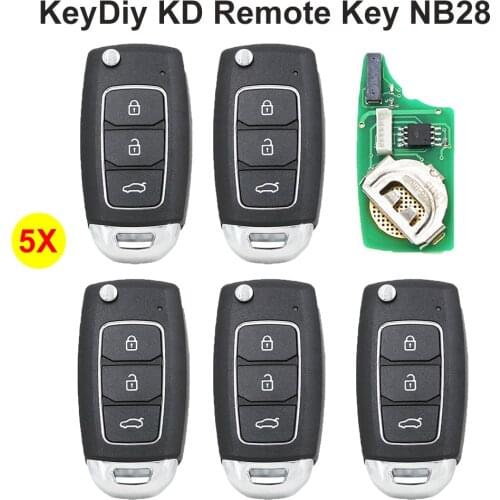 OkeyTech For KD200 KD900 URG200 KD-X2 Key Programmer 3 Buttons KeyDiy Multi-Function Universal KD Remote Control Key NB28 NB28-3