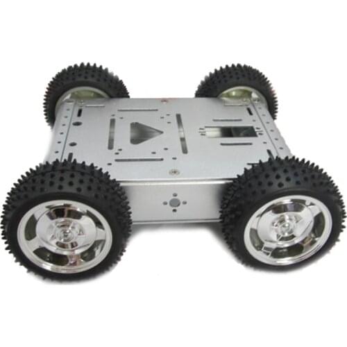 UniHobby 4 Wheel Drive Platform Maximum Load 20KG Full aluminum alloy robot chassis 4wd robot smart car