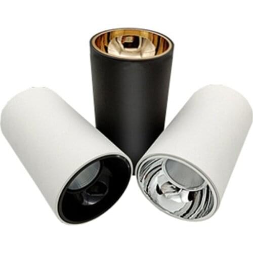 Surface Mounted LED Downlight COB 5W 10W 15W 20W AC110V 220V Ceiling Downlight Anti Glare Illumination