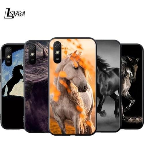 Animal horse Silicone Cover For Xiaomi Redmi K40 K30i K30T K30S K30 K20 10X Ultra Pro Black Soft Phone Case Shell