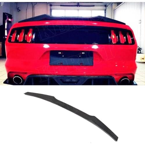 Carbon Fiber Glossy Rear Wing Spoiler for Ford Mustang GT Coupe 2015 2016 2017 2018 Rear trunk boot spoiler