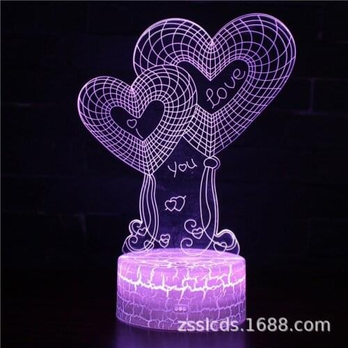 TAKARA TOMY birthday Valentines day gift 3d table lamp remote control light creative colorful night light touch gift light
