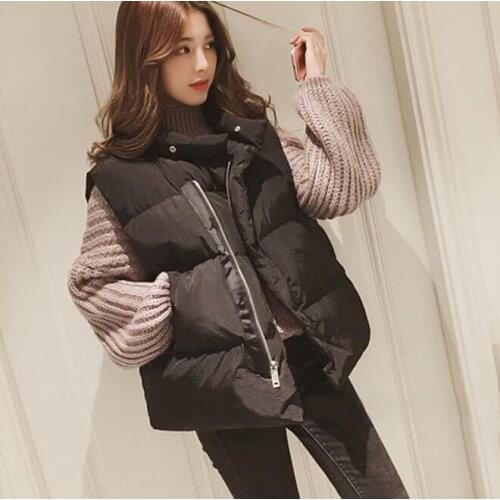 ZB3100 spring autumn Winter 2020 new Korean version fashion casual womens short style vest cheap wholeale