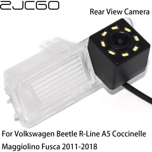 ZJCGO CCD HD Car Rear View Reverse Back Up Parking Camera For Volkswagen Beetle R-Line A5 Coccinelle Maggiolino Fusca 2011~2018