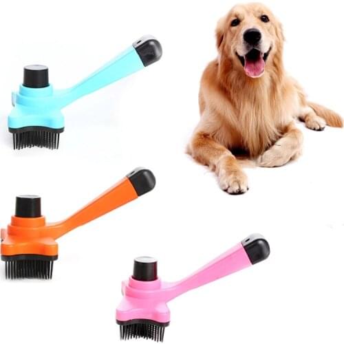 1pc Pet Dog Hair Comb Brush Fur Shedding Dog Grooming Tool Dog Hair Removal Trimmer Pet Dogs Cat Grooming Comb Pets Supplies