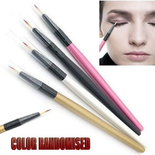 1pc Professional Cosmetic Eye Brush Eyeshadow Eye Lip eyeliner Brushes Wooden Handle Makeup Gel Eyeliner Brush For Women