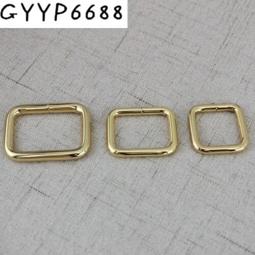 10pcs 50pcs Metal square ring buckles Garment Belt DIY Needlework Luggage Sewing handmade Bag purse buttons Hicello