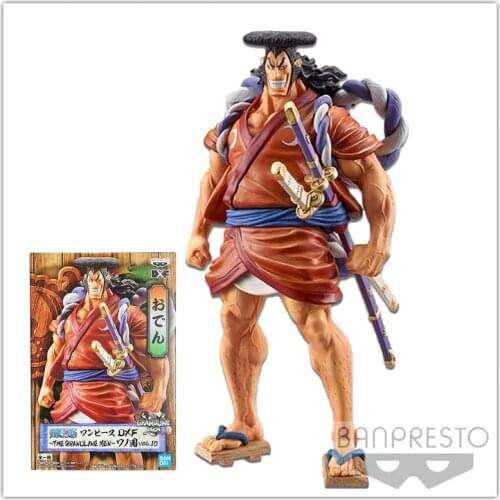 100% Original Banpresto Figurine One Piece DXF The Grandline Men Wano Country Kozuki Oden 17Cm Anime Figure Model Kids Toys Gift