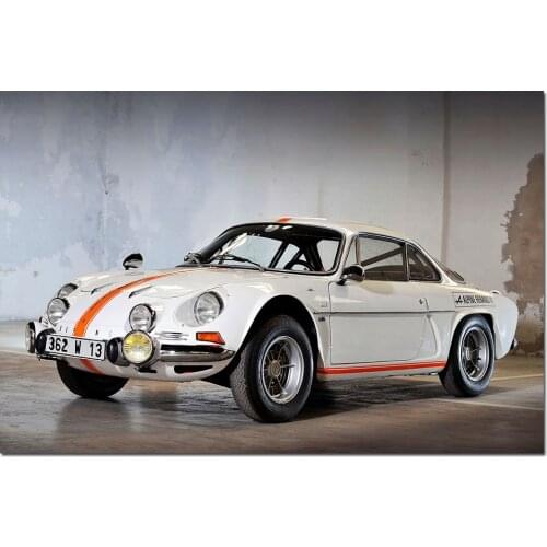 1972 Renault Alpine A110 Classic Supercar Posters and Prints Canvas Painting Modern Wall Picture For Living Room Decor