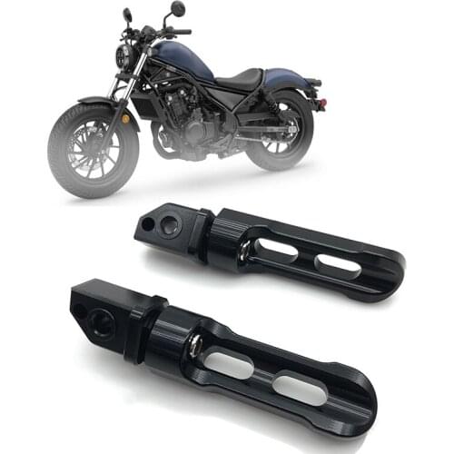 2Pcs Motorcycle Rear Passenger Foot Pegs Pedals Footrest for Honda CMX300 CMX 500 REBEL 2017-2021