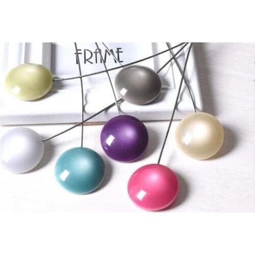 200pcs Simple Cat-eye Resin Magnet Curtain Buckles Home Living Room Tiebacks Magnetic Buckle Holder Window Curtains Accessories