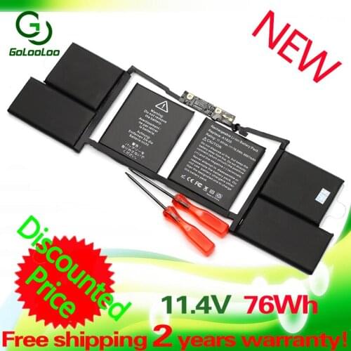 Golooloo 11.4V 76Wh A1820 laptop battery for Apple MacBook 15" A1707 ( 2016 years )
