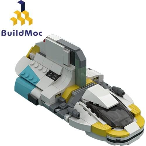 Buildmoc Star Movie The Phantom II Modified Separatist Shuttle Rebels Ghost Spaceship Building Blocks Toys For Children Gift
