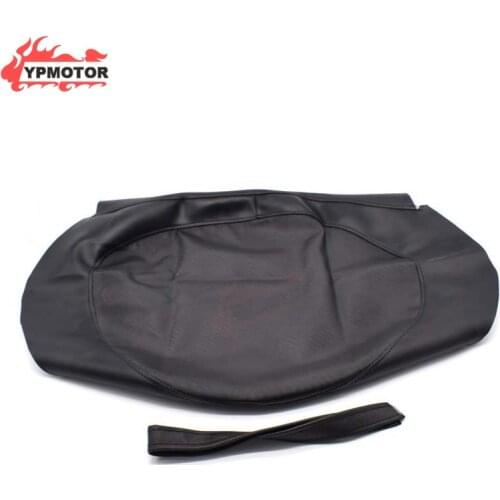 Dragon 250 Thick Black PU Leather Motorcycle Seat Cover Cushion Protection Waterproof For Honda Magna250 Dog 250 DD250