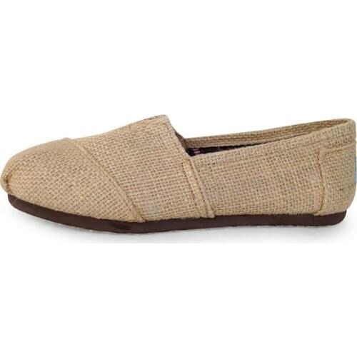 Spring Autumn Men Flat Shallow Loafers Hemp Shoes Fabric Male Casual Shoes Comfort Breathable Footwear zapatos de hombre