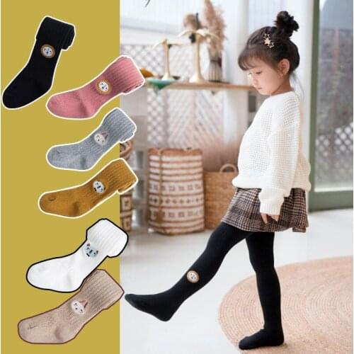 Kids Leggings Cotton Breathable and Comfortable Kids Cartoon Pattern Dance Pantyhorse for Winter 1-12T Pantyhose