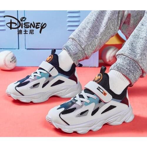 Disney cartoon Mickey childrens sports shoes spring new mesh breathable casual shoes wild non-slip baby basketball shoes