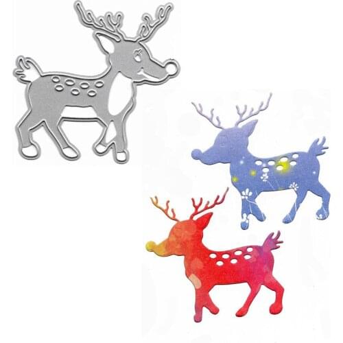 Cut Die New Lovely Sika Deer Metal Cutting Die For Handicraft DIY Scrapbooking Album Decoration Embossing Folders Craft Die Cut