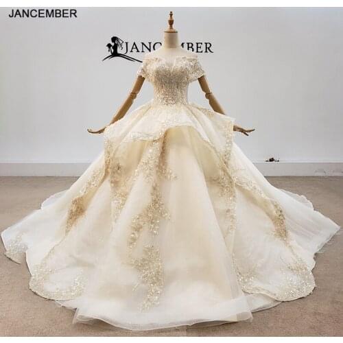 HTL1638 Dignified And Generously Decorated With Pearl Sequins And Beads Wedding Dress 2020 Ball Gowns винтажное платье